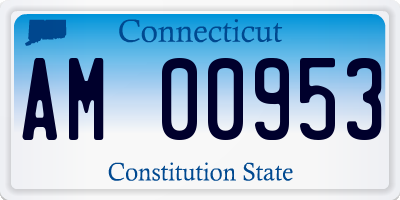 CT license plate AM00953
