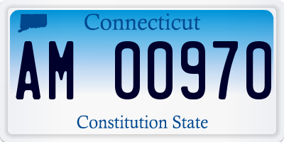 CT license plate AM00970