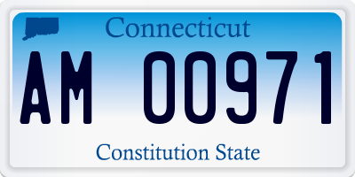 CT license plate AM00971