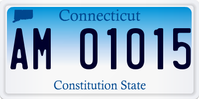 CT license plate AM01015