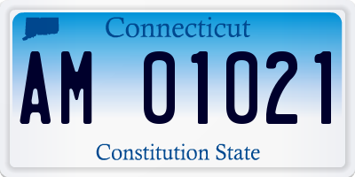 CT license plate AM01021