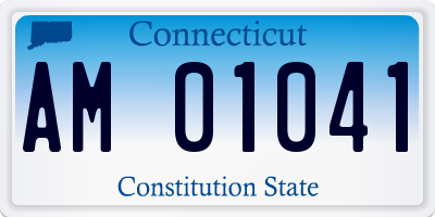 CT license plate AM01041