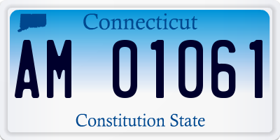 CT license plate AM01061