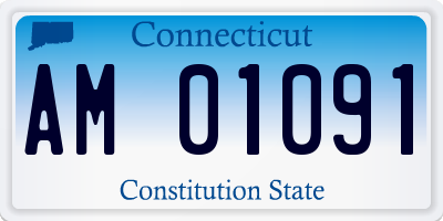 CT license plate AM01091