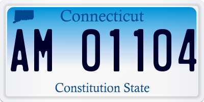 CT license plate AM01104