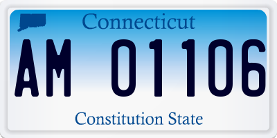 CT license plate AM01106