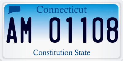 CT license plate AM01108