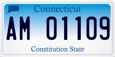CT license plate AM01109