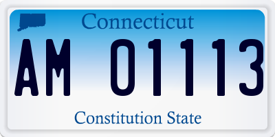 CT license plate AM01113