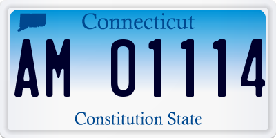 CT license plate AM01114