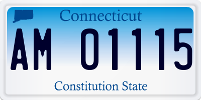 CT license plate AM01115