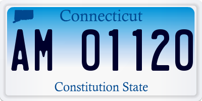 CT license plate AM01120