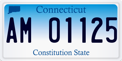 CT license plate AM01125