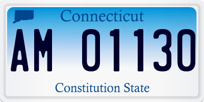 CT license plate AM01130