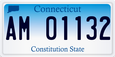 CT license plate AM01132
