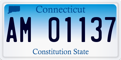 CT license plate AM01137
