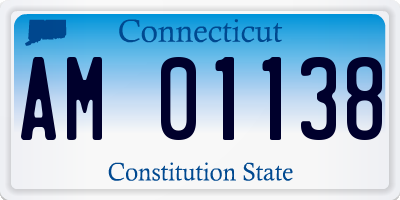 CT license plate AM01138
