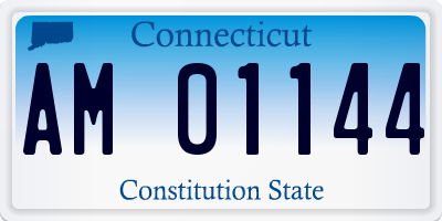 CT license plate AM01144