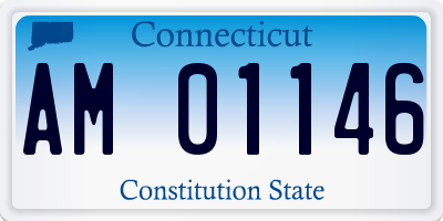 CT license plate AM01146