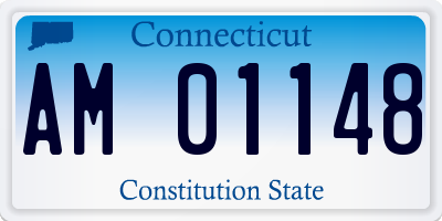 CT license plate AM01148