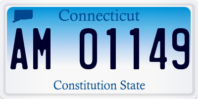 CT license plate AM01149