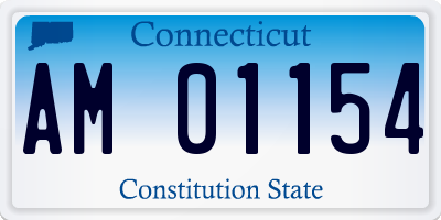 CT license plate AM01154