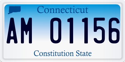 CT license plate AM01156