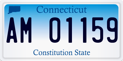 CT license plate AM01159