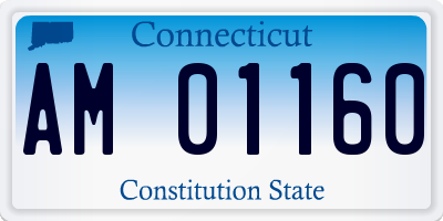 CT license plate AM01160
