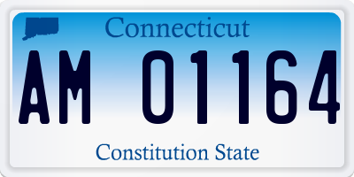CT license plate AM01164
