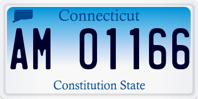 CT license plate AM01166