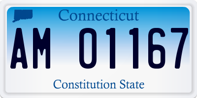 CT license plate AM01167