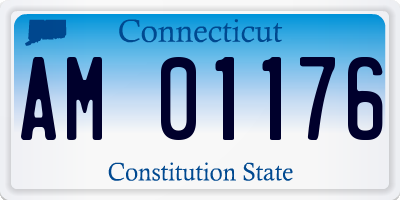 CT license plate AM01176