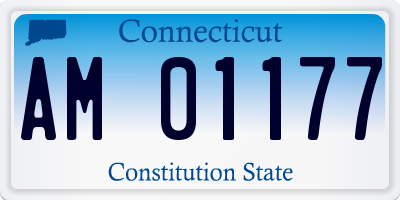 CT license plate AM01177