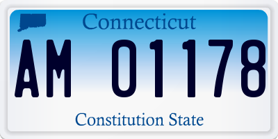 CT license plate AM01178