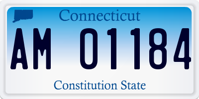 CT license plate AM01184