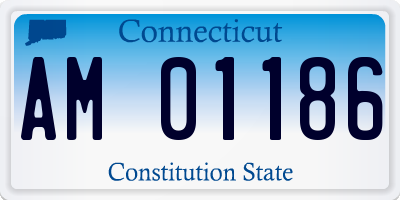 CT license plate AM01186