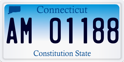 CT license plate AM01188