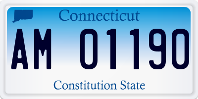CT license plate AM01190