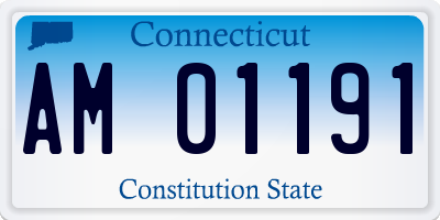 CT license plate AM01191