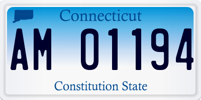 CT license plate AM01194