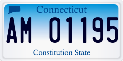 CT license plate AM01195