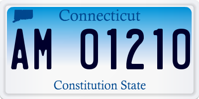 CT license plate AM01210