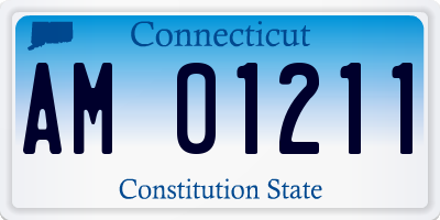 CT license plate AM01211