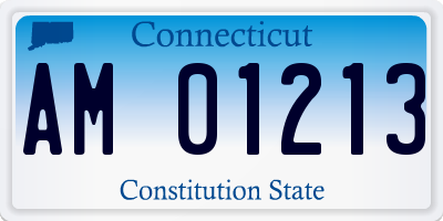 CT license plate AM01213