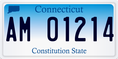 CT license plate AM01214