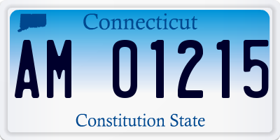 CT license plate AM01215