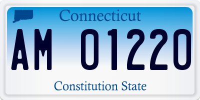 CT license plate AM01220