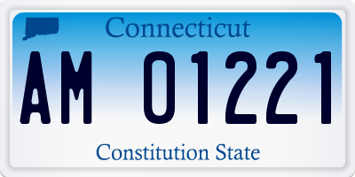 CT license plate AM01221
