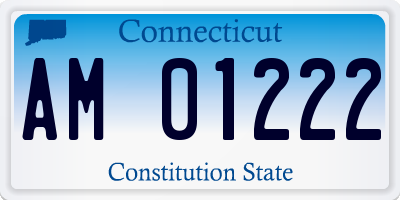 CT license plate AM01222